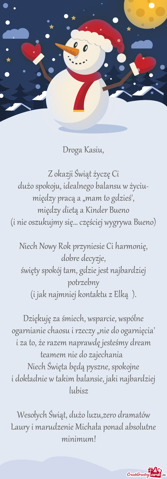 Dużo spokoju, idealnego balansu w życiu