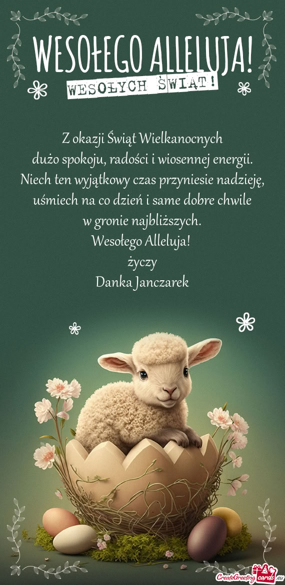 Dużo spokoju, radości i wiosennej energii