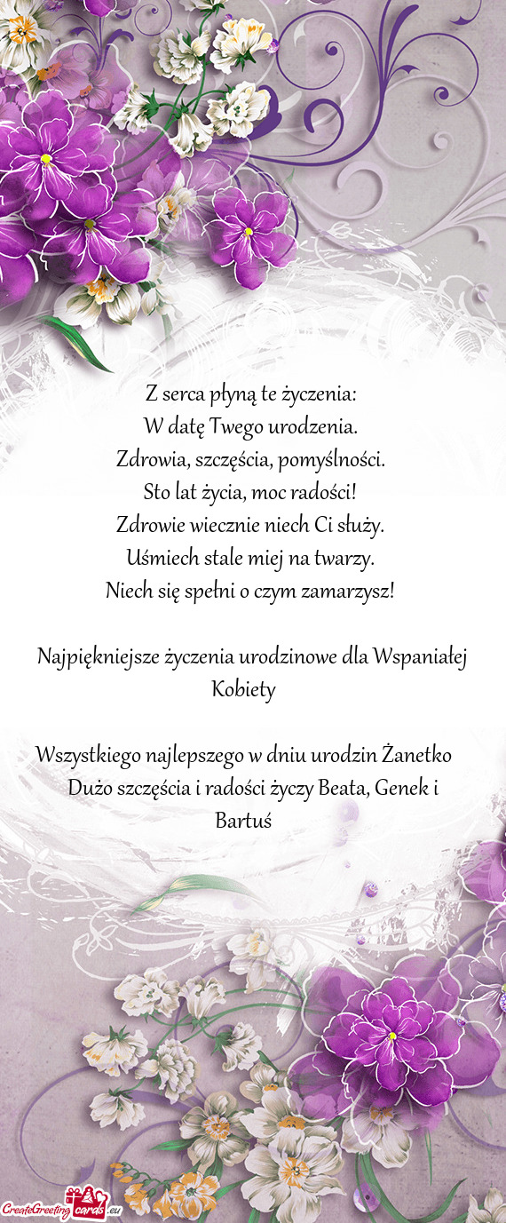 Dużo szczęścia i radości Beata, Genek i Bartuś❤️