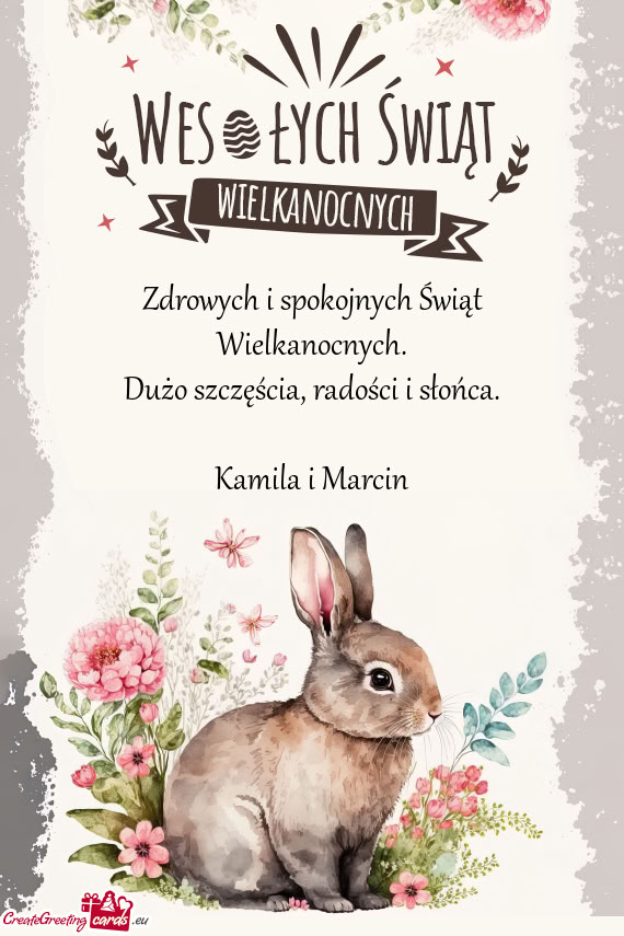 Dużo szczęścia, radości i słońca