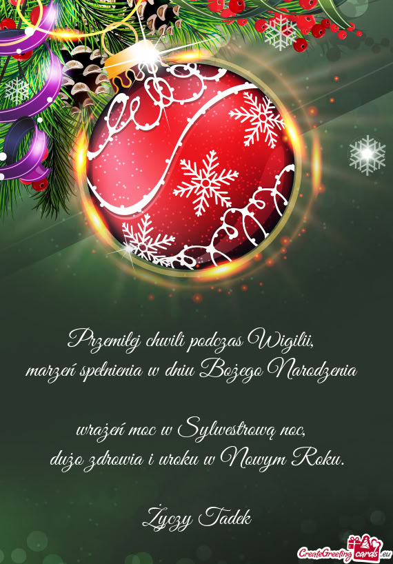 Dużo zdrowia i uroku w Nowym Roku