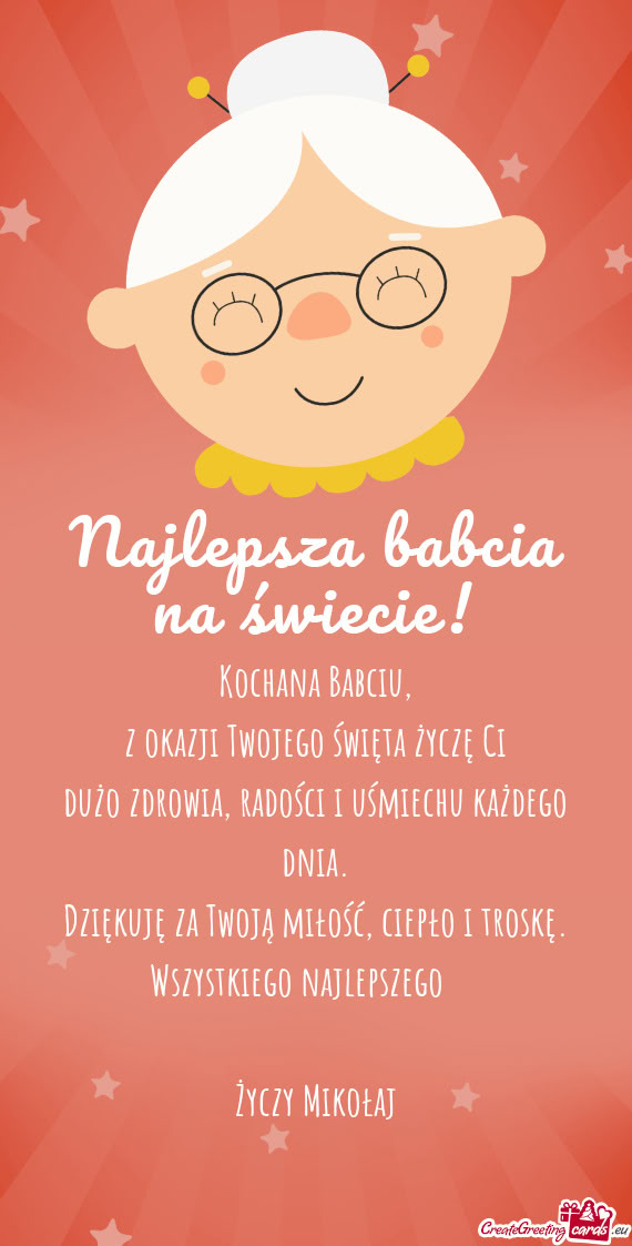 Dużo zdrowia, radości i uśmiechu każdego dnia