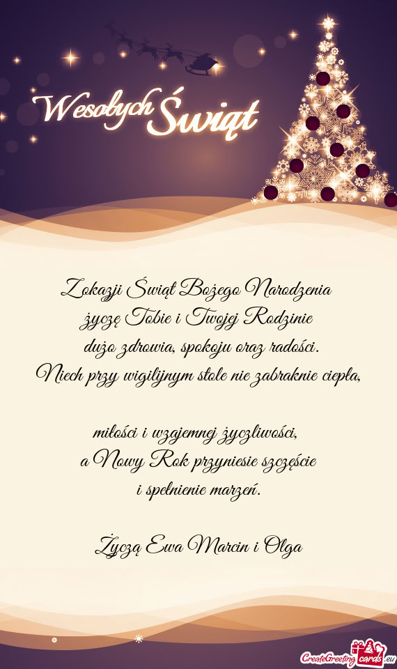 Dużo zdrowia, spokoju oraz radości