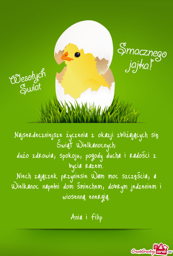 Dużo zdrowia, spokoju, pogody ducha i radości z bycia razem