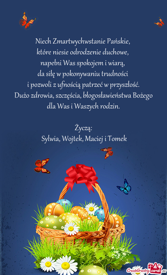 Dużo zdrowia, szczęścia, błogosławieństwa Bożego dla Was i Waszych rodzin
