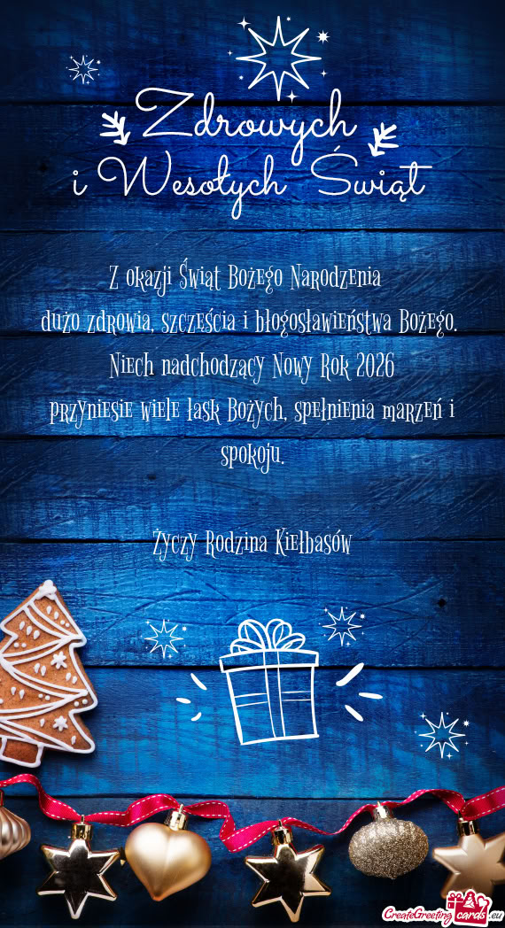 Dużo zdrowia, szczęścia i błogosławieństwa Bożego