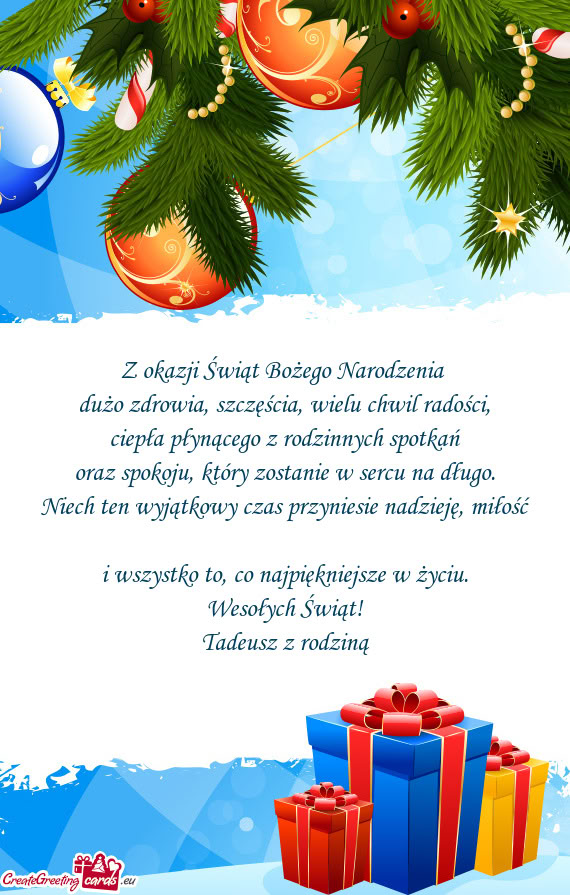 Dużo zdrowia, szczęścia, wielu chwil radości