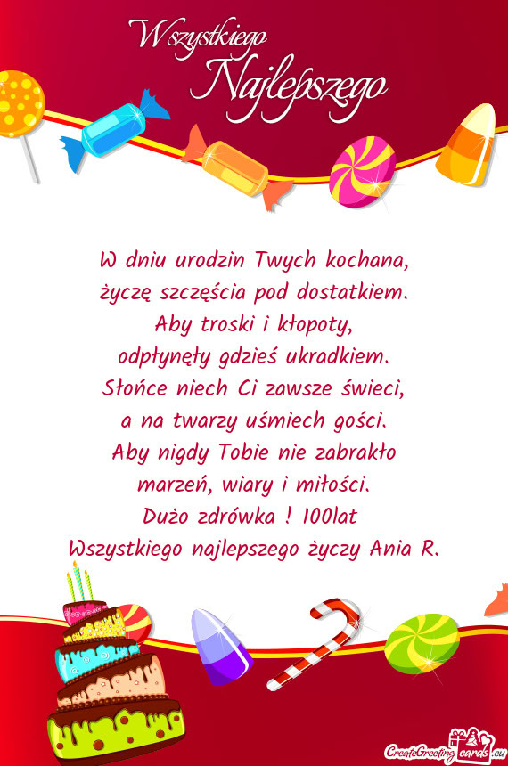 Dużo zdrówka ! 100lat