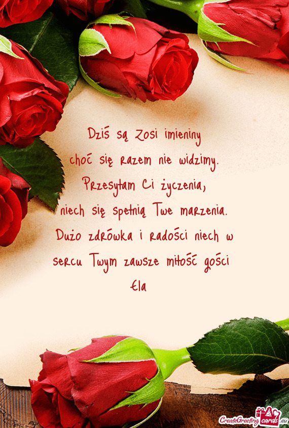 Dużo zdrówka i radości niech w sercu Twym zawsze miłość gości Ela😘