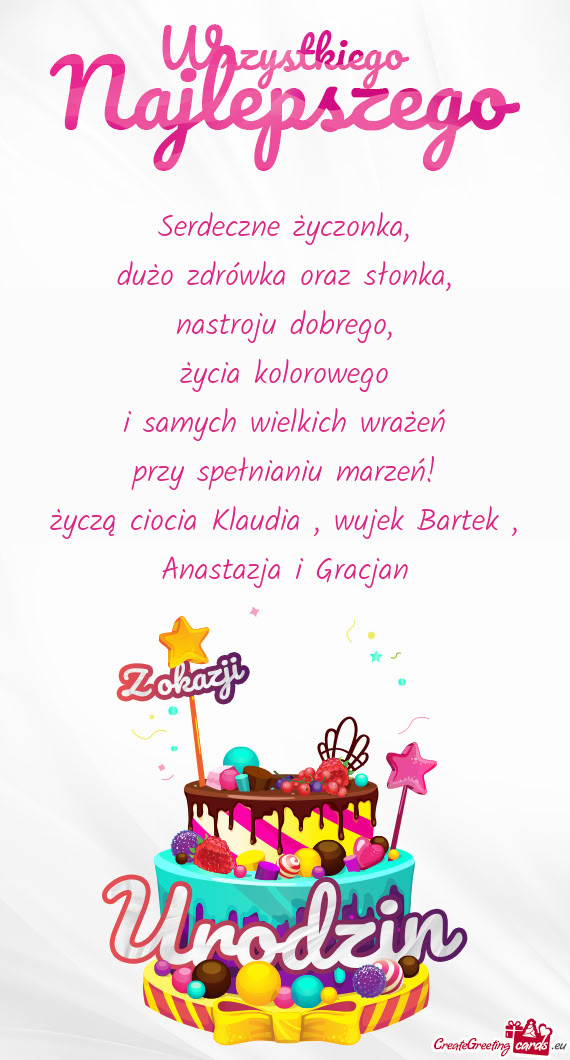 Dużo zdrówka oraz słonka