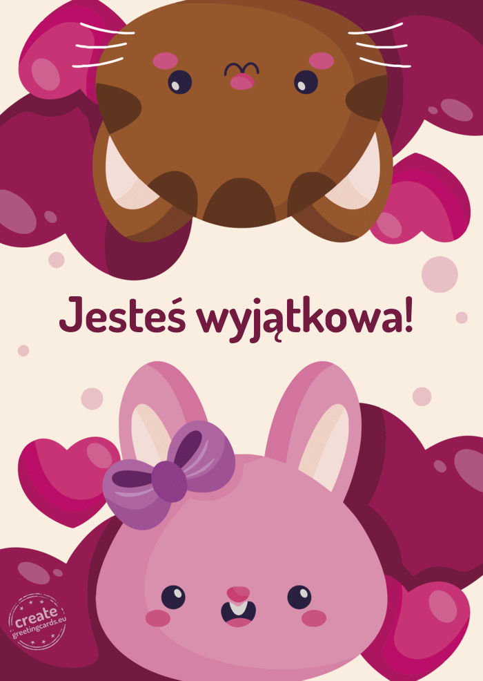 Dwa kotki: Jesteś wyjątkowa
