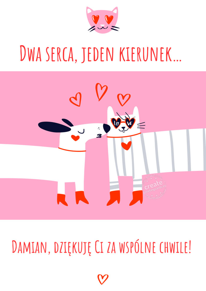 Dwa serca, jeden kierunek… Damian, dziękuję Ci za wspólne chwile