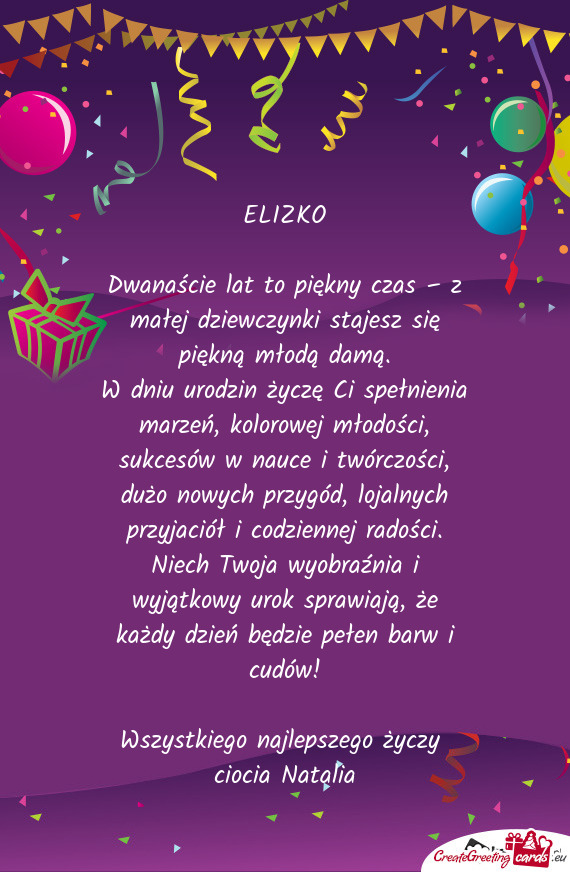 Dwanaście lat to piękny czas – z małej dziewczynki stajesz się piękną młodą damą