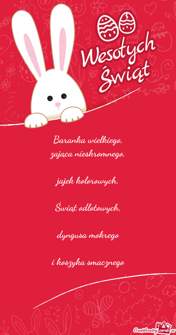 Dyngusa mokrego i koszyka smacznego