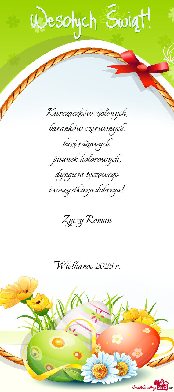 Dyngusa tęczowego i wszystkiego dobrego! Roman  Wielkanoc 2025 r