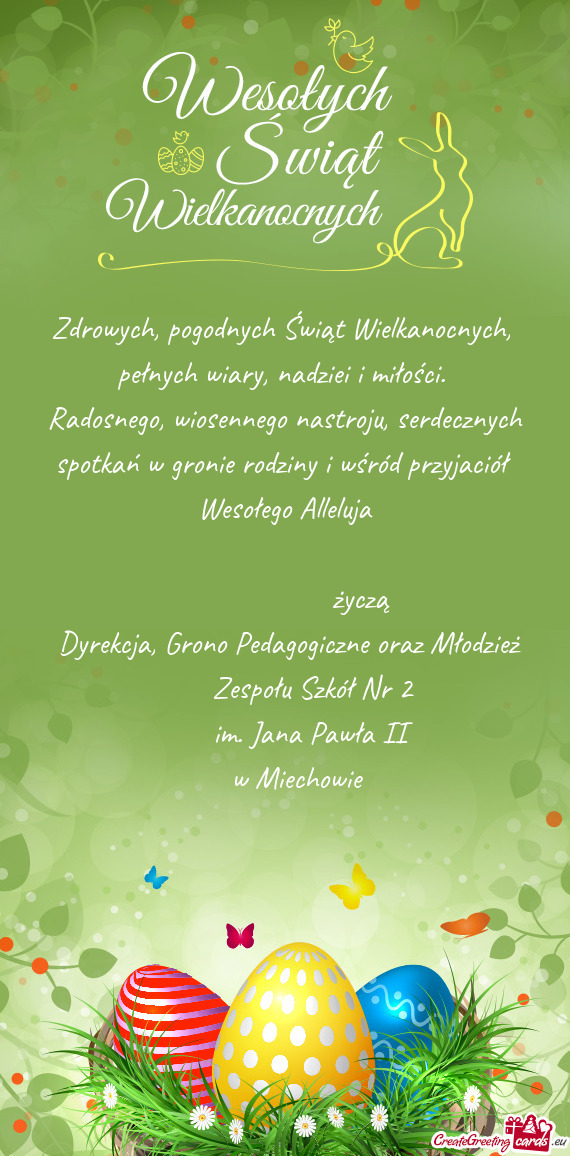 Dyrekcja, Grono Pedagogiczne oraz Młodzież