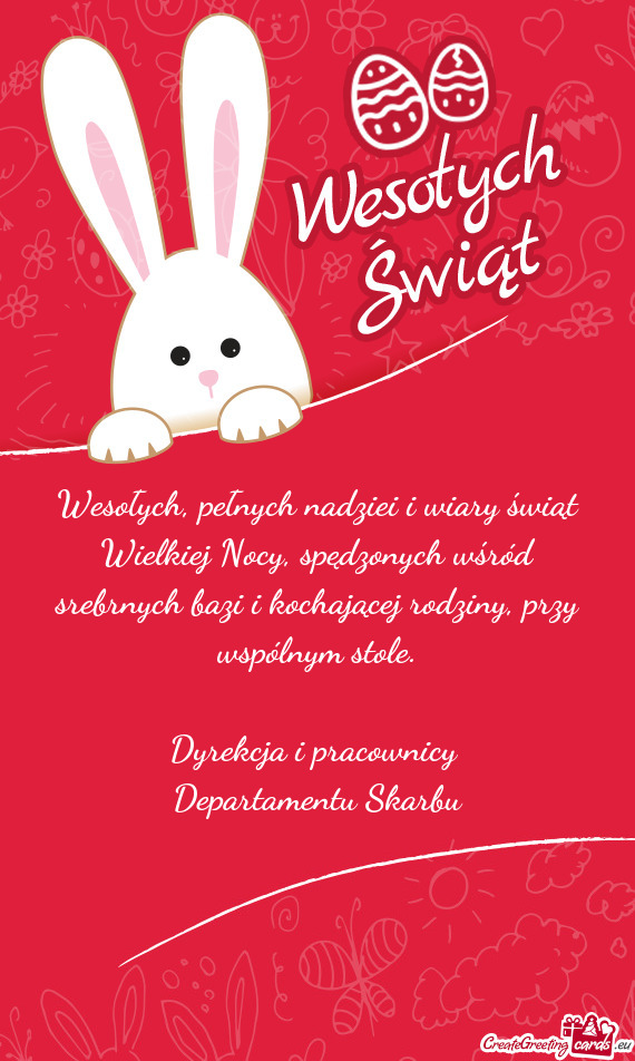 Dyrekcja i pracownicy Departamentu Skarbu