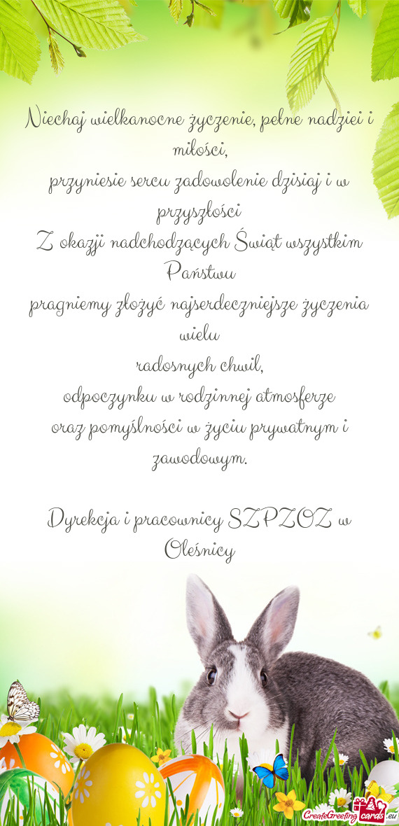 Dyrekcja i pracownicy SZPZOZ w Oleśnicy