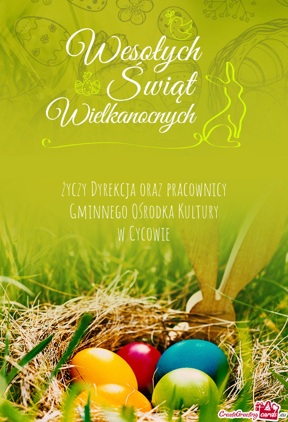 Dyrekcja oraz pracownicy Gminnego Ośrodka Kultury w Cycowie