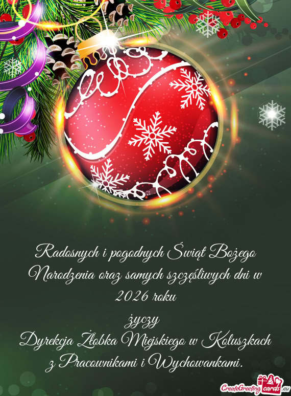 Dyrekcja Żłobka Miejskiego w Koluszkach z Pracownikami i Wychowankami