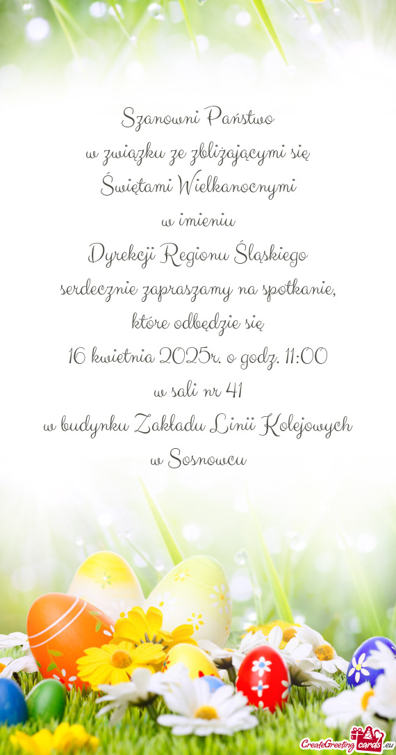 Dyrekcji Regionu Śląskiego