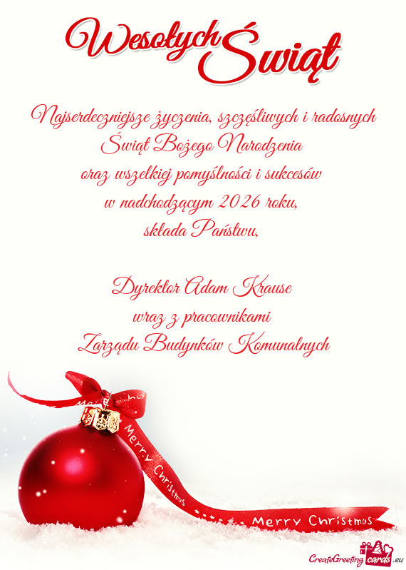 Dyrektor Adam Krause