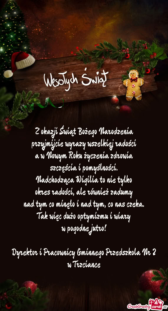 Dyrektor i Pracownicy Gminnego Przedszkola Nr 2 w Trzciance