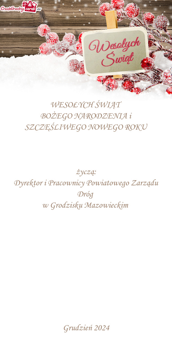 Dyrektor i Pracownicy Powiatowego Zarządu Dróg w Grodzisku Mazowieckim      G