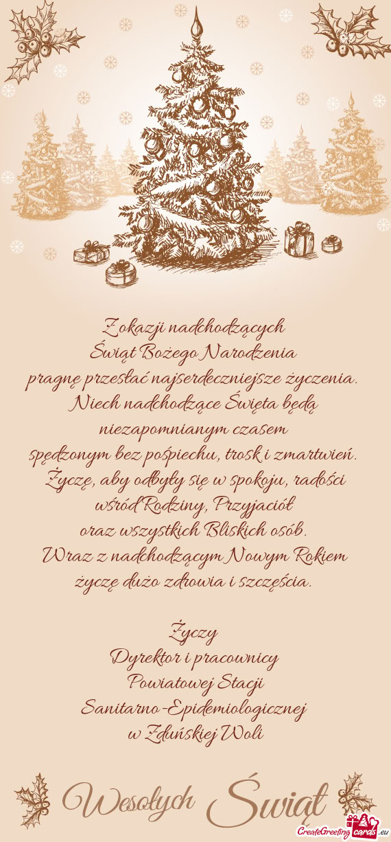 Dyrektor i pracownicy Powiatowej Stacji Sanitarno-Epidemiologicznej w Zduńskiej W