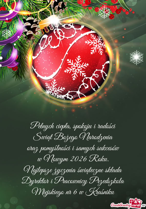 Dyrektor i Pracownicy Przedszkola Miejskiego nr 6 w Kraśniku