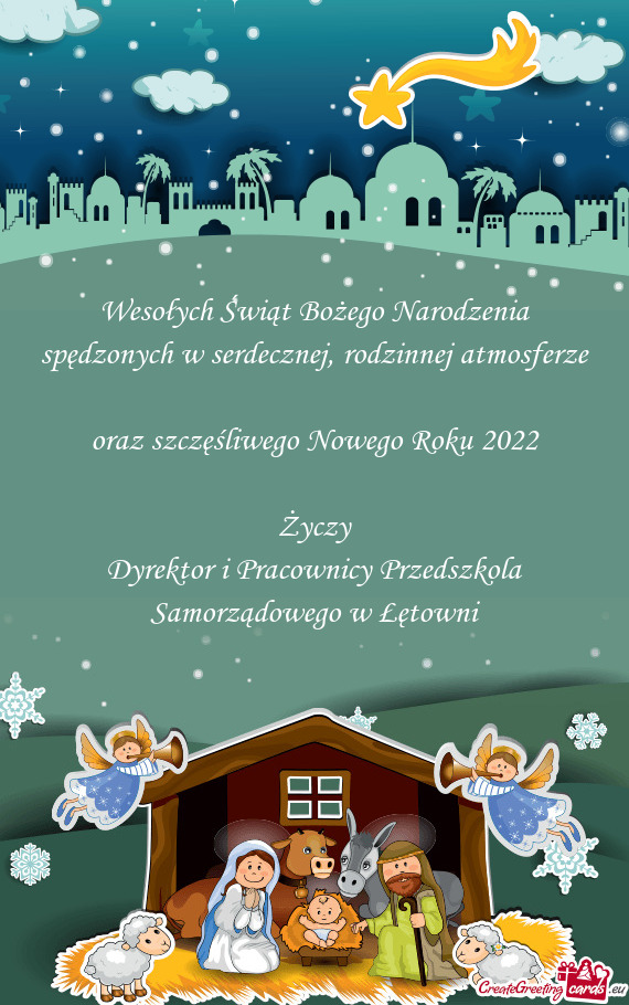 Dyrektor i Pracownicy Przedszkola Samorządowego w Łętowni