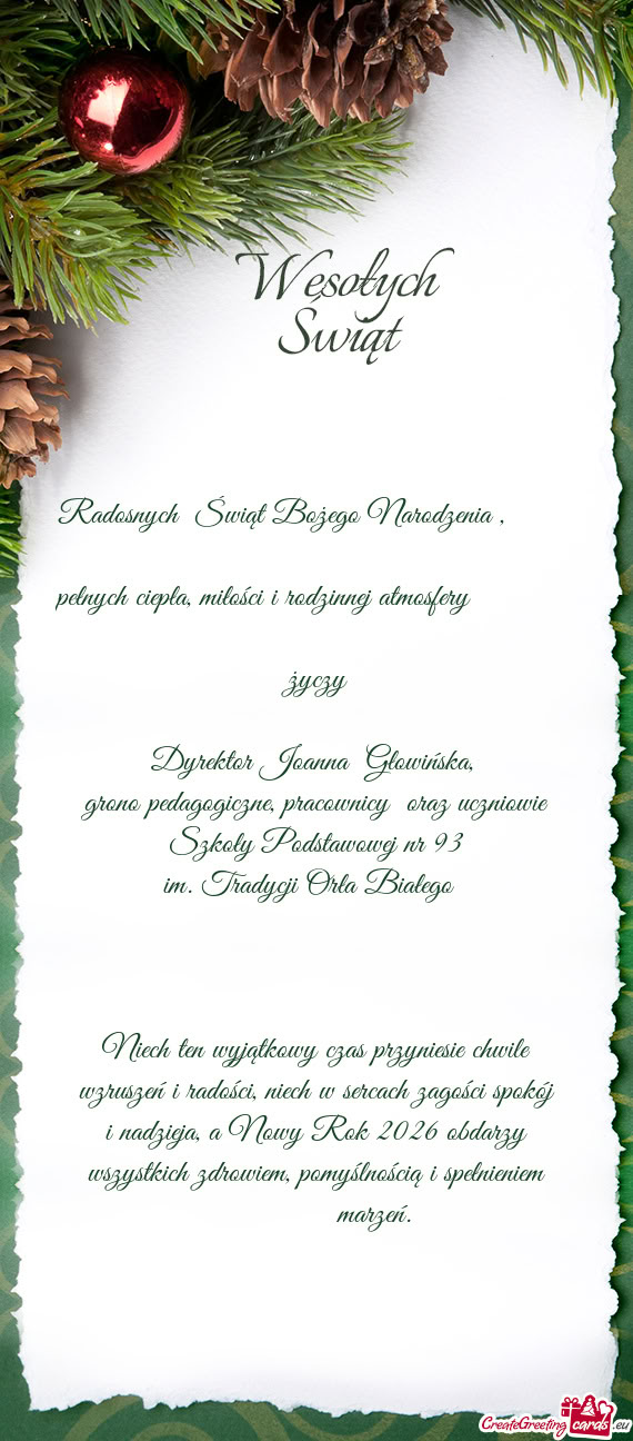 Dyrektor Joanna Głowińska