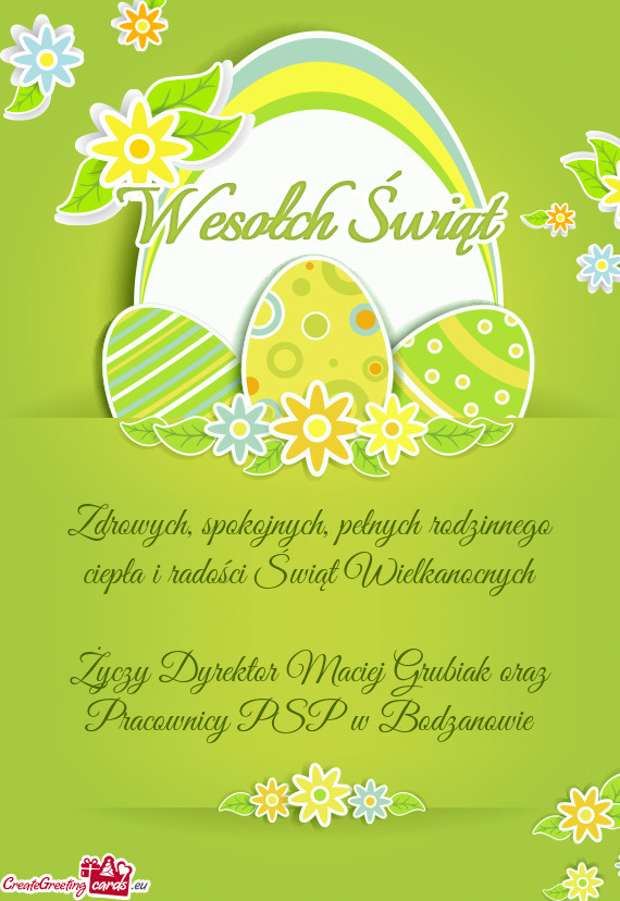 Dyrektor Maciej Grubiak oraz Pracownicy PSP w Bodzanowie