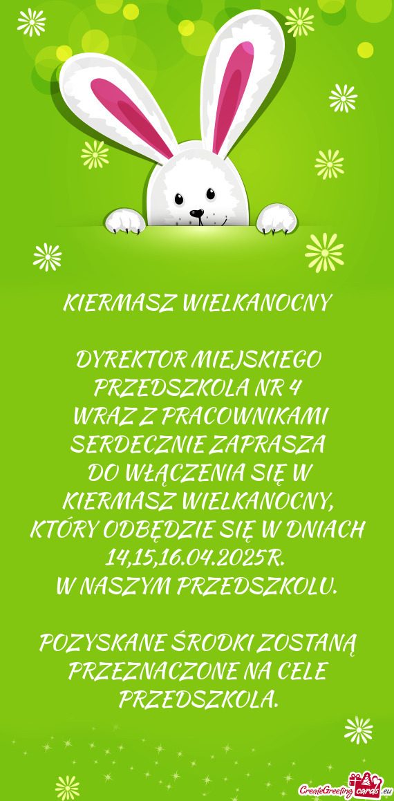 DYREKTOR MIEJSKIEGO PRZEDSZKOLA NR 4