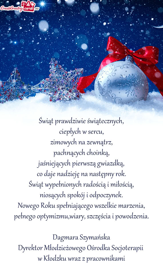 Dyrektor Młodzieżowego Ośrodka Socjoterapii