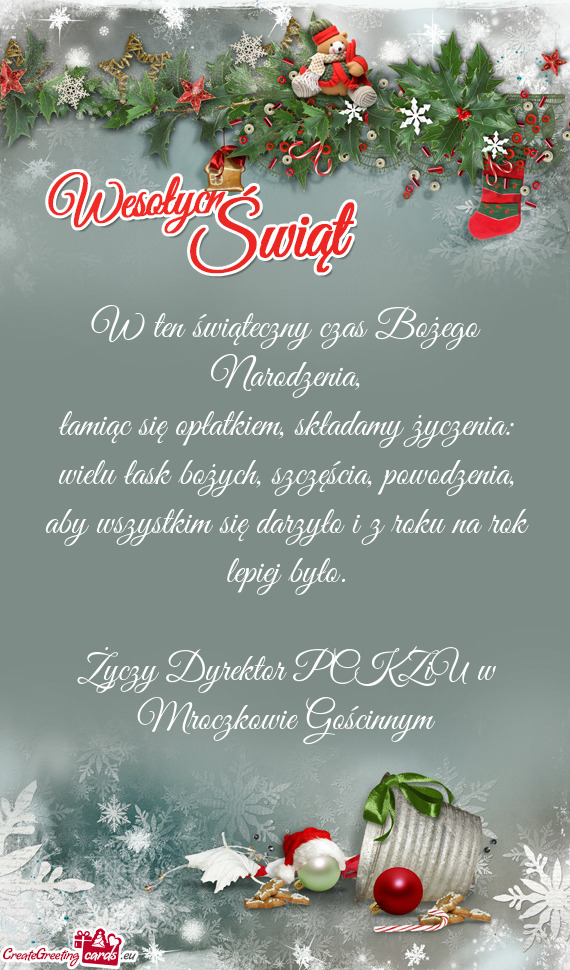 Dyrektor PCKZiU w Mroczkowie Gościnnym