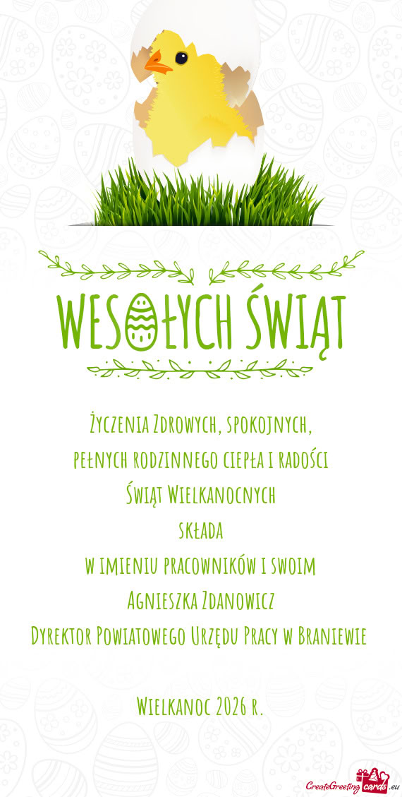 Dyrektor Powiatowego Urzędu Pracy w Braniewie