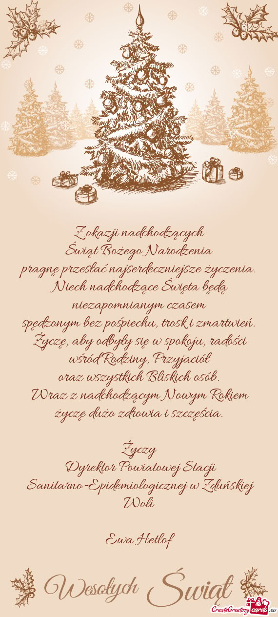 Dyrektor Powiatowej Stacji Sanitarno-Epidemiologicznej w Zduńskiej Woli