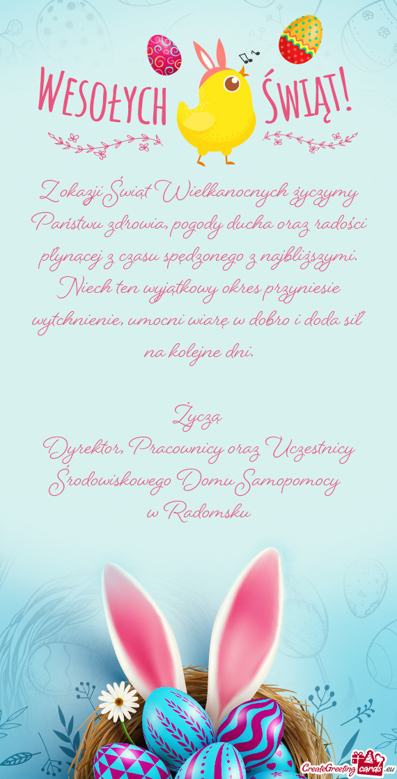 Dyrektor, Pracownicy oraz Uczestnicy Środowiskowego Domu Samopomocy