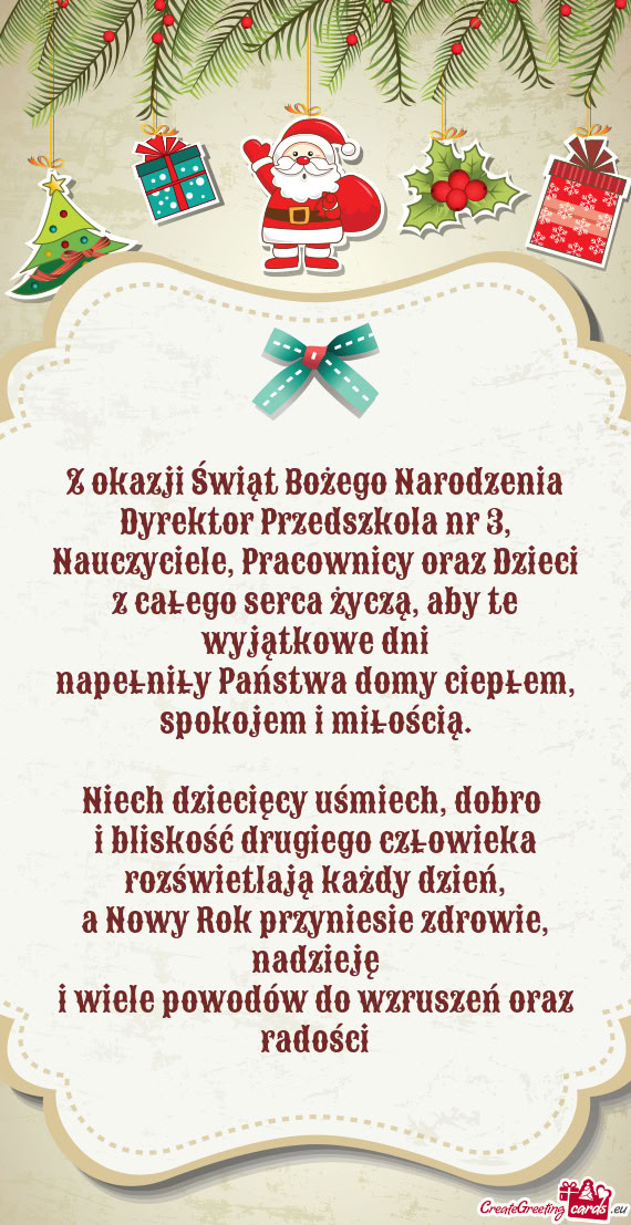Dyrektor Przedszkola nr 3, Nauczyciele, Pracownicy oraz Dzieci