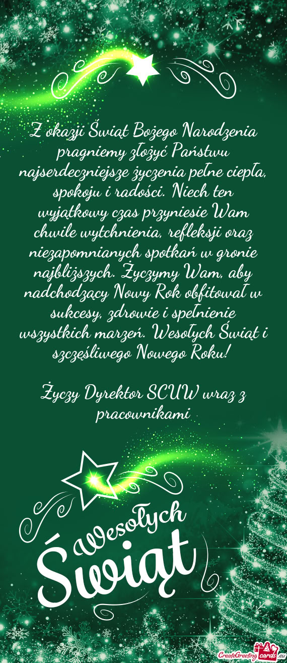 Dyrektor SCUW wraz z pracownikami