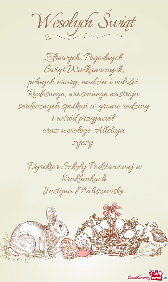 Dyrektor Szkoły Podstawowej w Kruklankach