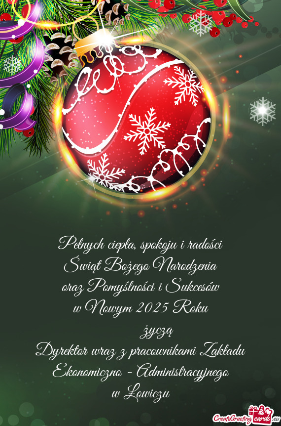 Dyrektor wraz z pracownikami Zakładu Ekonomiczno - Administracyjnego