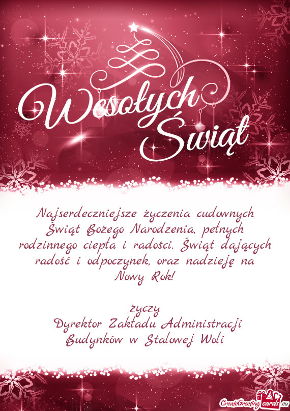 Dyrektor Zakładu Administracji Budynków w Stalowej Woli