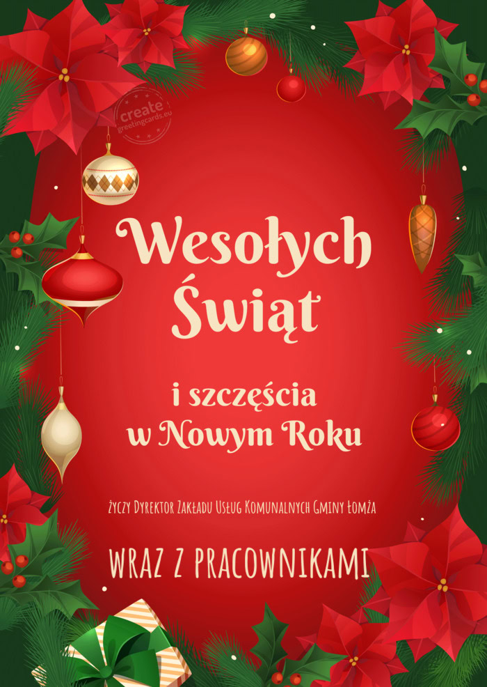 Dyrektor Zakładu Usług Komunalnych Gminy Łomża wraz z pracownikami