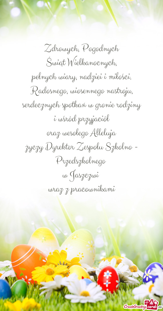 Dyrektor Zespołu Szkolno - Przedszkolnego