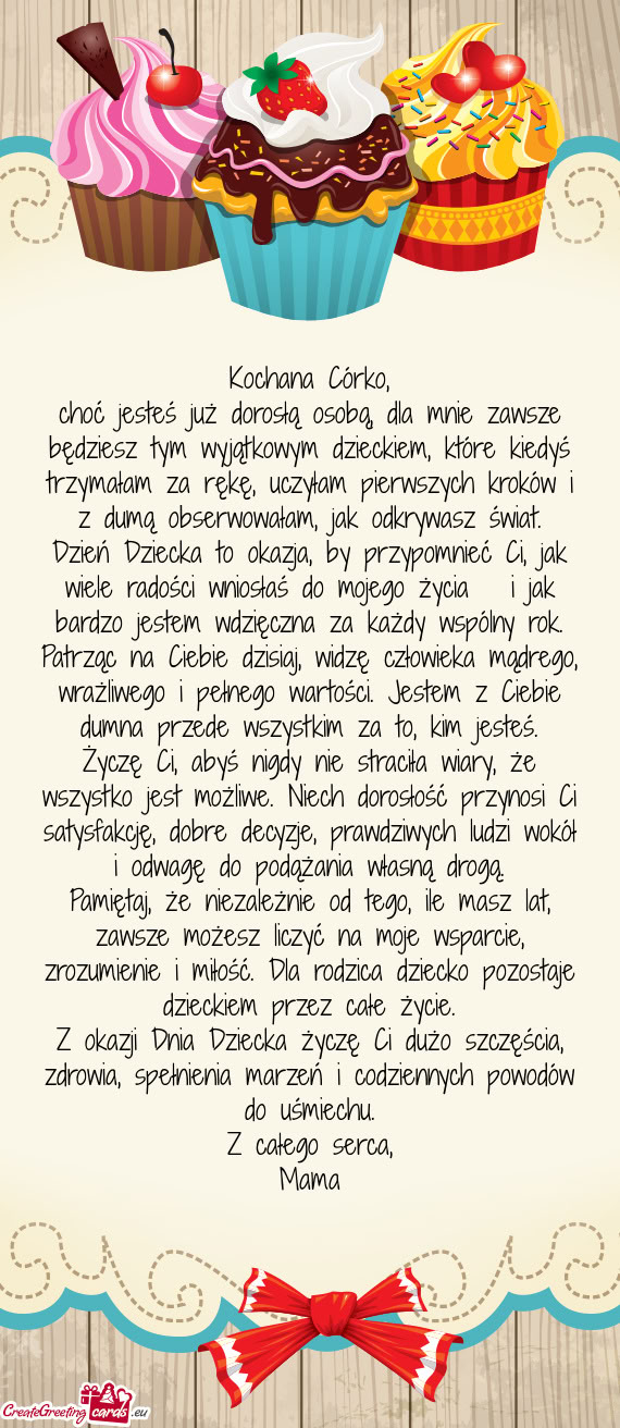 Dyś trzymałam za rękę, uczyłam pierwszych kroków i z dumą obserwowałam, jak odkrywasz świat