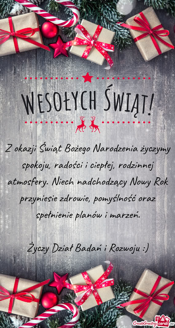 Dział Badań i Rozwoju :)