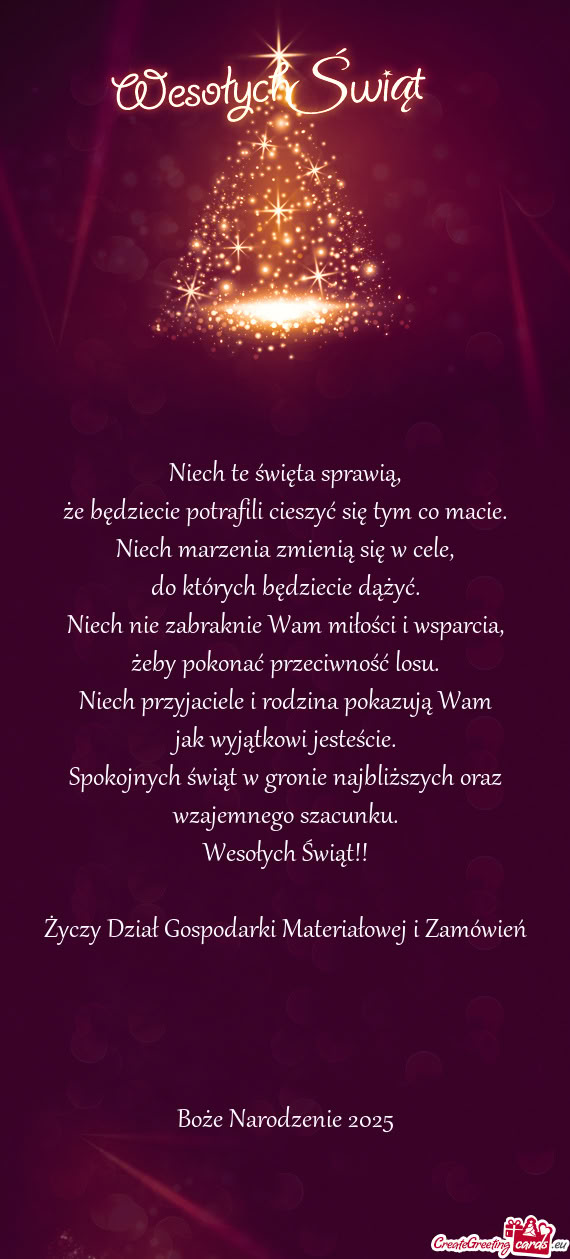 Dział Gospodarki Materiałowej i Zamówień