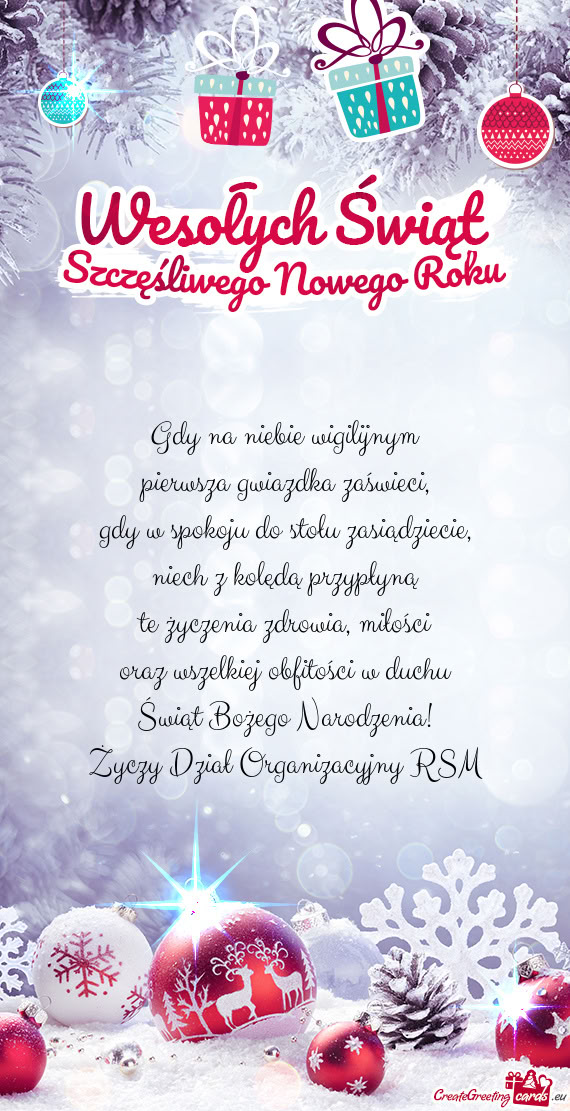 Dział Organizacyjny RSM